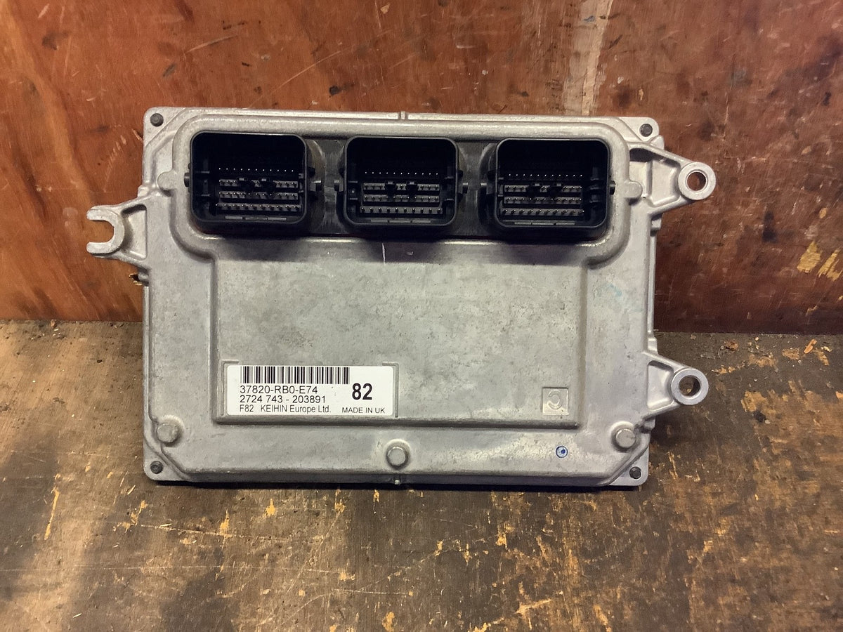 HONDA JAZZ MK3  ENGINE CONTROL MODULE ECU 37820 RB0 E74 2009 20142