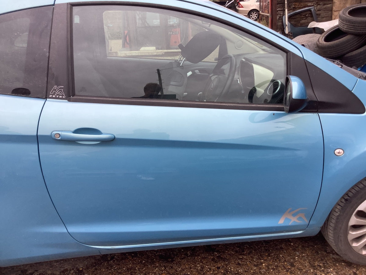 FORD KA DRIVER'S SIDE O/S DOOR IN SCUBA METALLIC 2009 20161
