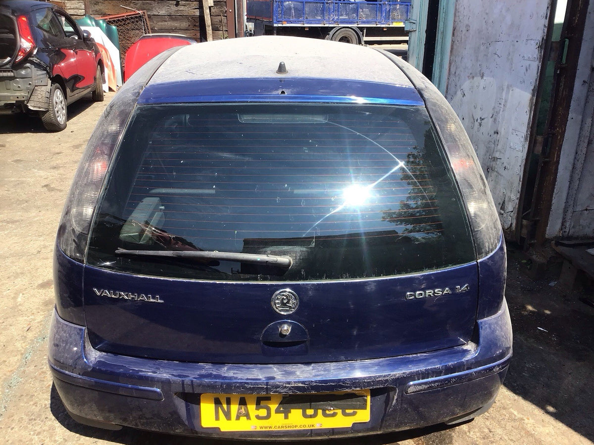VAUXHALL CORSA C TAILGATE ULTRABLAU METALLIC PAINT CODE Z21B 2001 20061