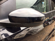 VOLKSWAGEN POLO 6R PASSENGERS SIDE N/S WING MIRROR BLACK PEARL LC9X  2009 20173