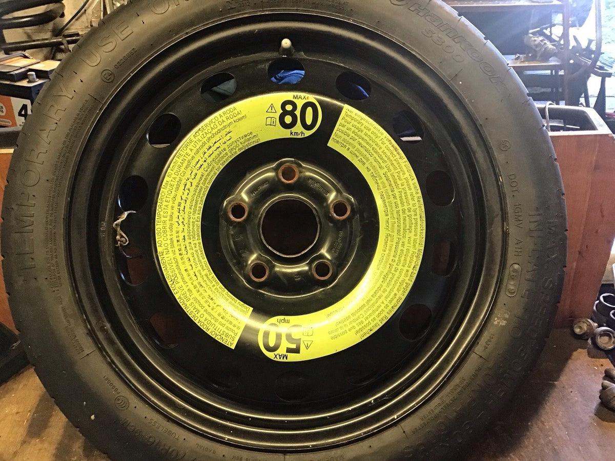 VOLKSWAGEN GOLF MK7 SPARE WHEEL 16'' STEEL RIM TYRE 125X70X16 2160927 2009 20203