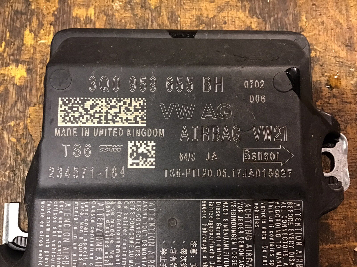SEAT VOLKSWAGEN SKODA AIRBAG MODULE ECU 3Q0959655BH 2013 20203