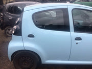 CITROEN C1 DRIVER'S SIDE O/S REAR DOOR BOTTICELLI BLUE CODE KGX 2005 20142