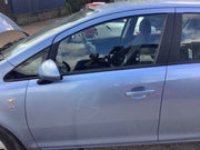 VAUXHALL CORSA D PASSENGER SIDE N/S FRONT DOOR CRINAN BLUE Z22R 5 DOOR 2006 20140