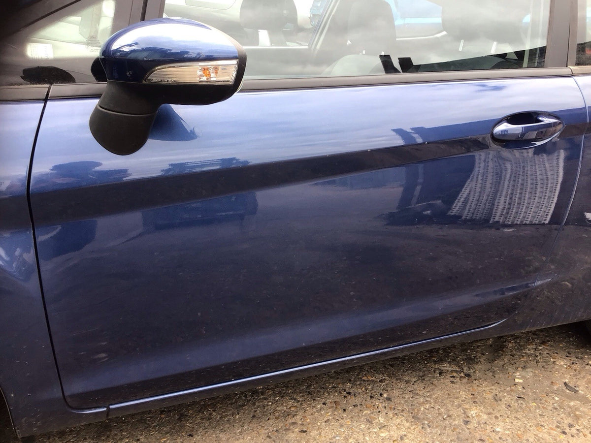 FORD FIESTA MK7 PASSENGER SIDE DOOR OCEAN BLUE METALLIC  3 DOOR MODEL 2008 201711