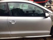 VOLKSWAGEN POLO 6R DRIVERS SIDE O/S FRONT DOOR REFLEX SILVER LA7W 2009 20170