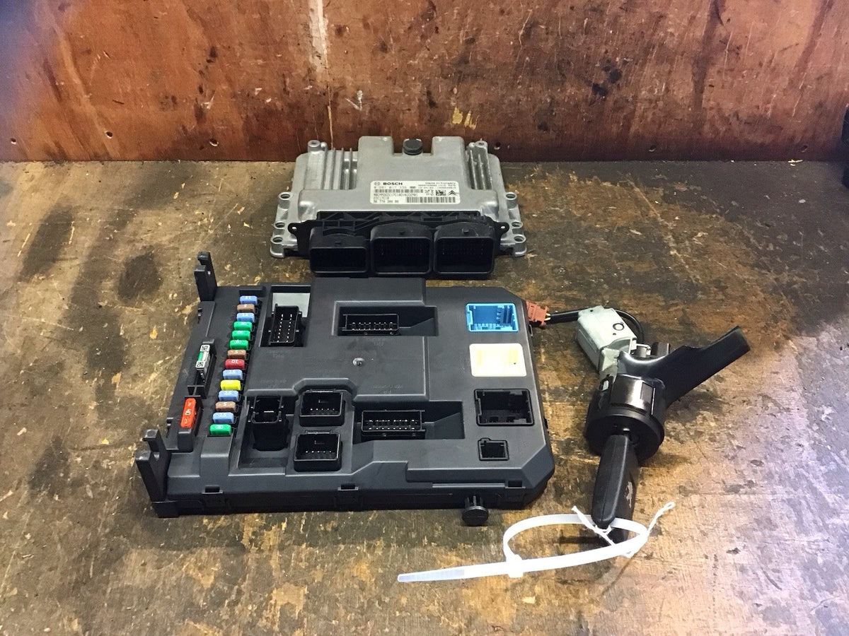 PEUGEOT 207 1.4 HDI ECU KIT 9677030080 BOSCH 0281017336 DIESEL 8HR 2009 20120