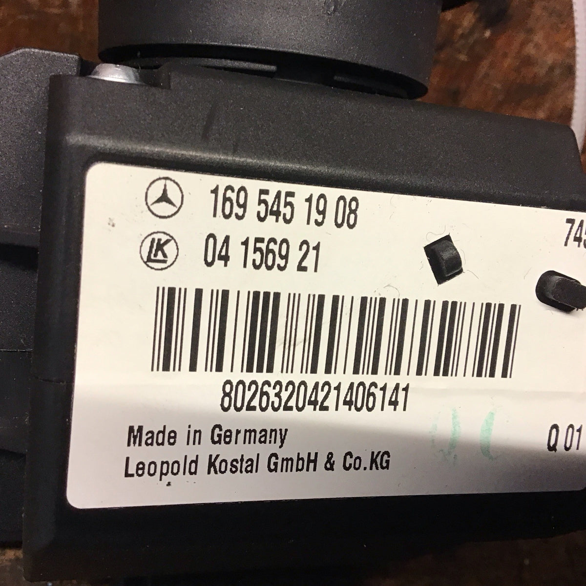 MERCEDES W169 IGNITION BARREL LOCK AND KEY A1695451908 2005 20123