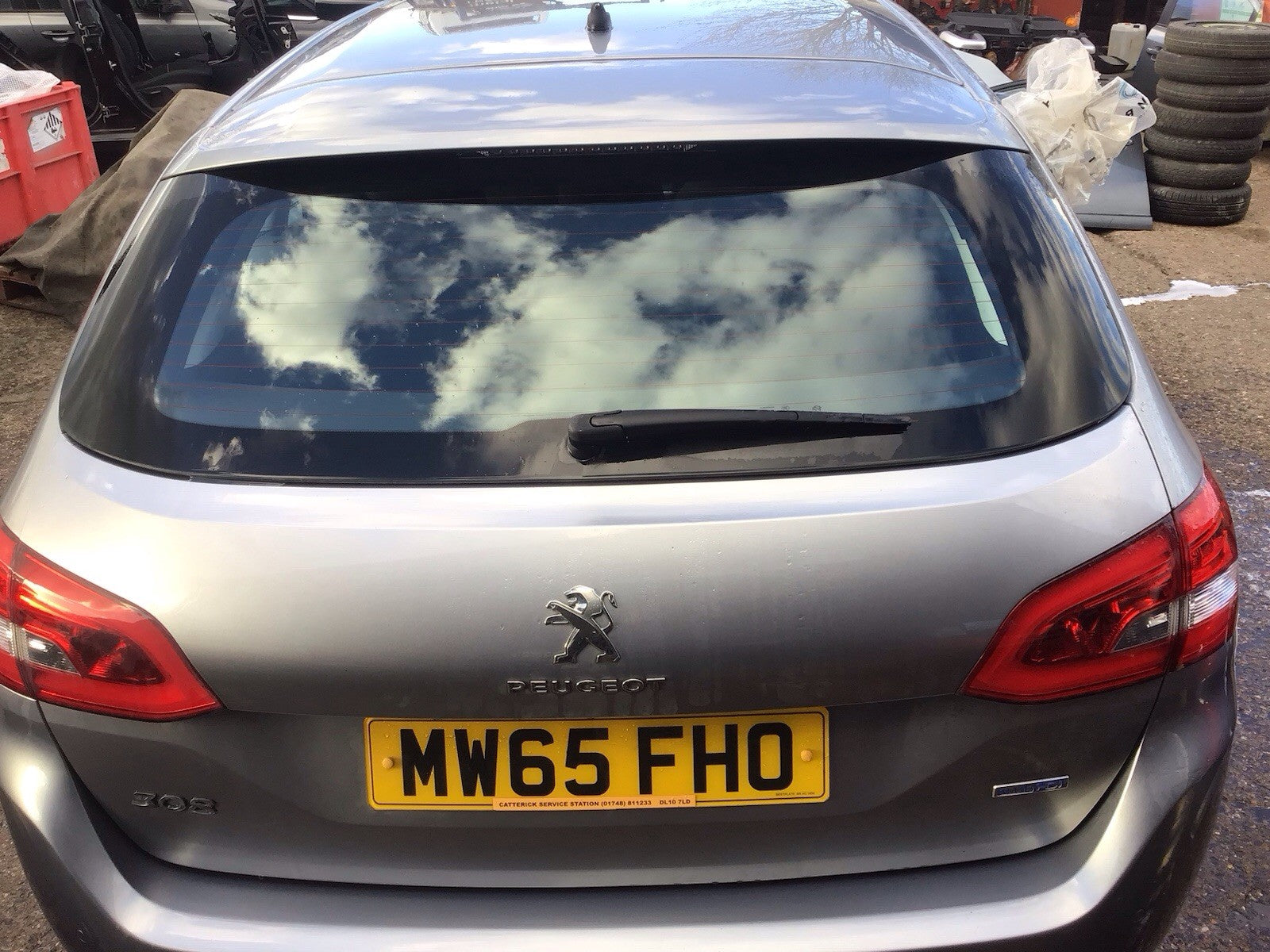 PEUGEOT 308 ESTATE MK2 TAILGATE ARTENSE GREY PAINT CODE KCA 2014 20190