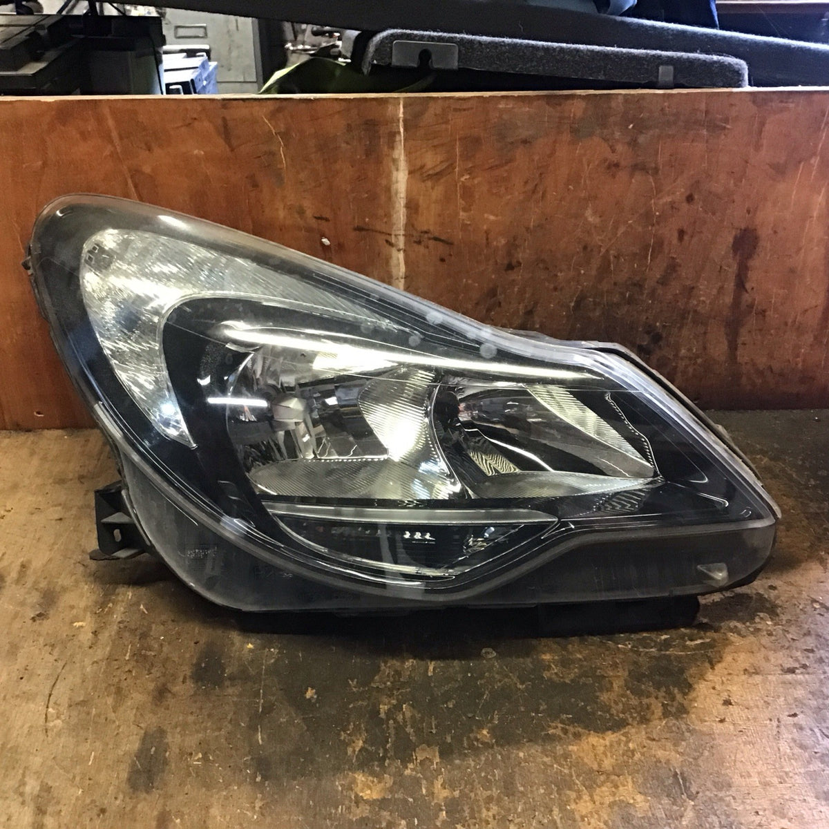 VAUXHALL CORSA D DRIVER'S SIDE HEADLIGHT BLACK INSERT 13446800 2010 20141