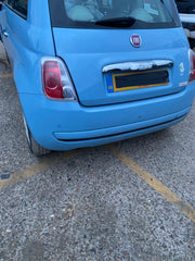 FIAT 500 REAR BUMPER AZZURRO CAPPELLINI PAINT CODE 952 2009 20133
