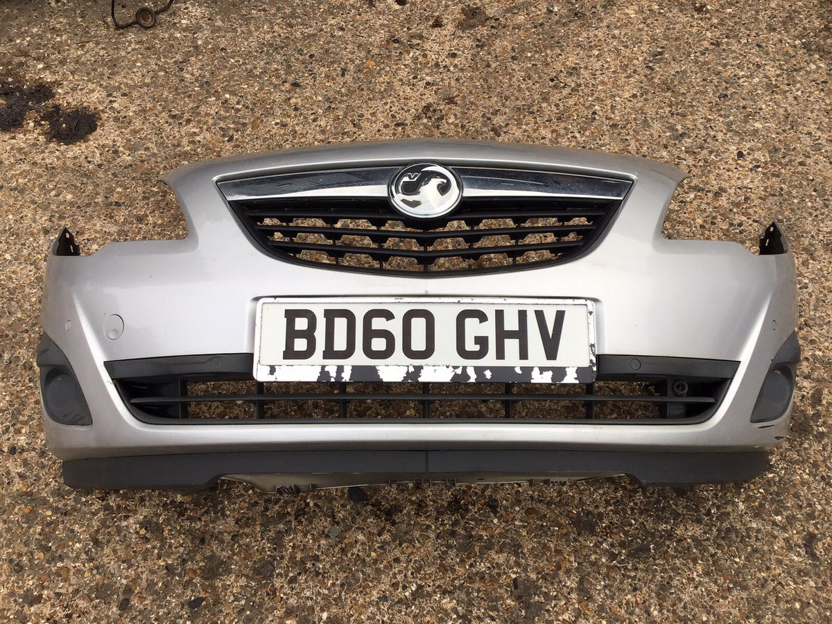 VAUXHALL MERIVA B FRONT BUMPER IN SILVER PAINT CODE Z157 2AU 2010 20170