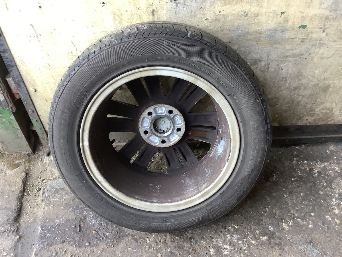 VOLKSWAGEN EOS ALLOY WHEEL 16" 3G0601025AF WITH TYRE 215X55X16 2007 201410