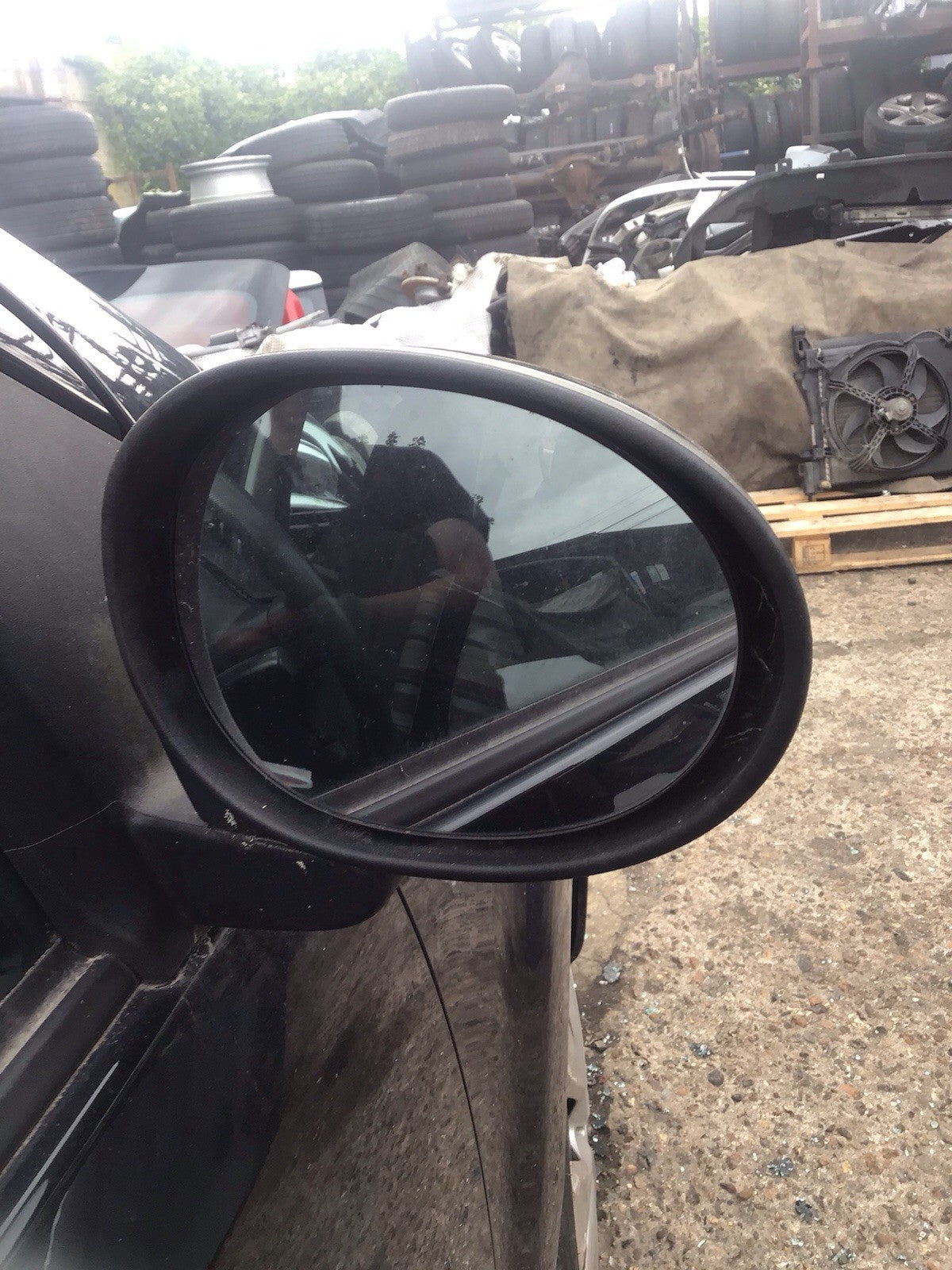 CITROEN C1 DRIVER'S SIDE O/S DOOR MIRROR BLACK 2006 20125