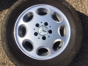 MERCEDES S CLASS W126 ALLOY WHEEL 15'' TYRE 8 HOLE 225X60X15 1980 19912