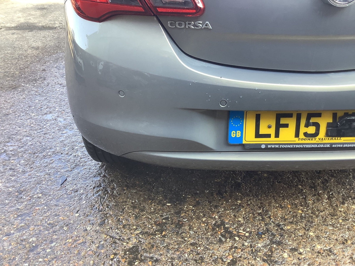 VAUXHALL CORSA E REAR BUMPER PEPPERDUST METALLIC Z40W 5 DOOR 2015 20193