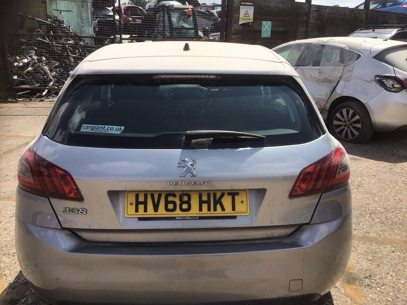 PEUGEOT 308 MK2 TAILGATE ARTENSE GREY PAINT CODE KCA 2013 20191