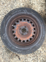 VAUXHALL CORSA D SPARE WHEEL 14'' STEEL RIM TYRE 185X70X14 2006 20140