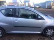 CITROEN C1 DRIVER SIDE O/S FRONT DOOR SILVER METALLIC KTB 3 DOOR 05 145