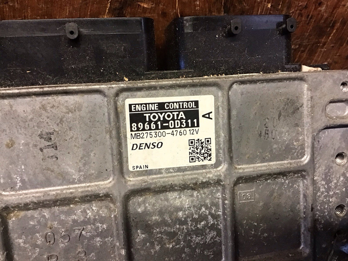 TOYOTA YARIS MK2 1.3 PETROL ECU 89661 0D311 2006 20113