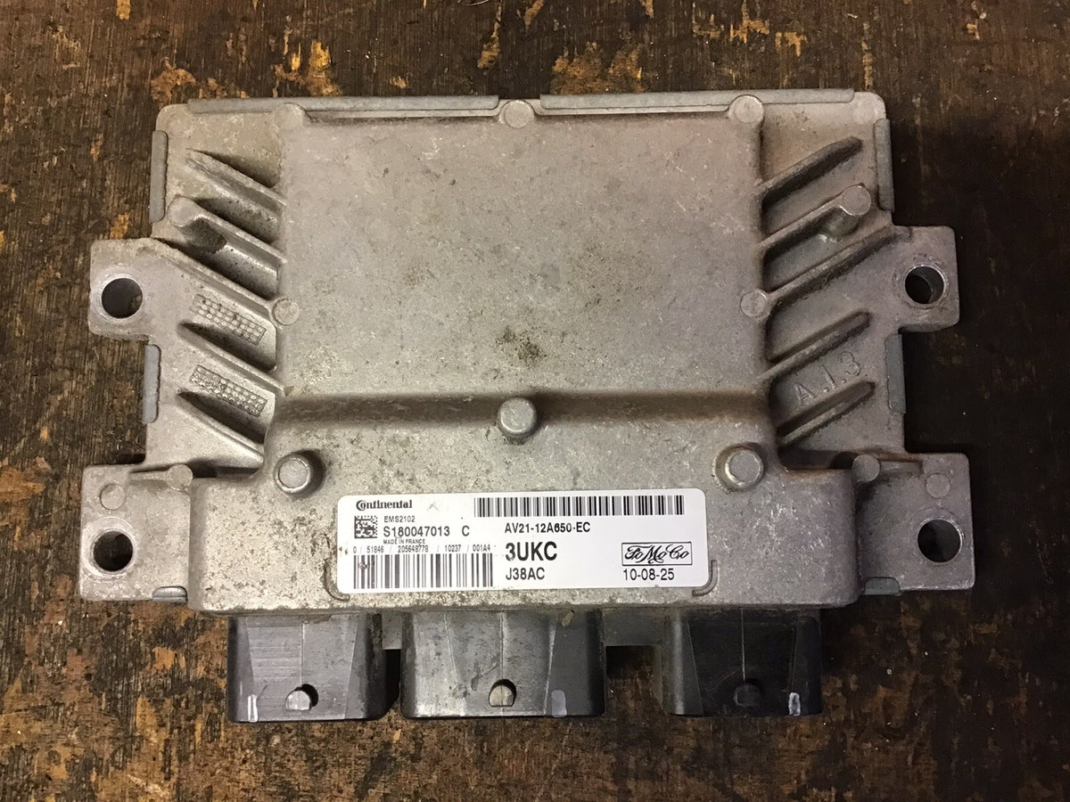FORD FIESTA MK7 1.4 PETROL ENGINE ECU AV21 12A650 EC 3UKC 2008 20122