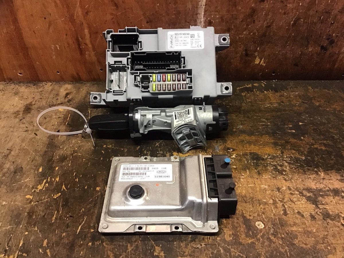FORD KA MK2 1.2 PETROL ECU KIT 51981640 D419 2008 20150