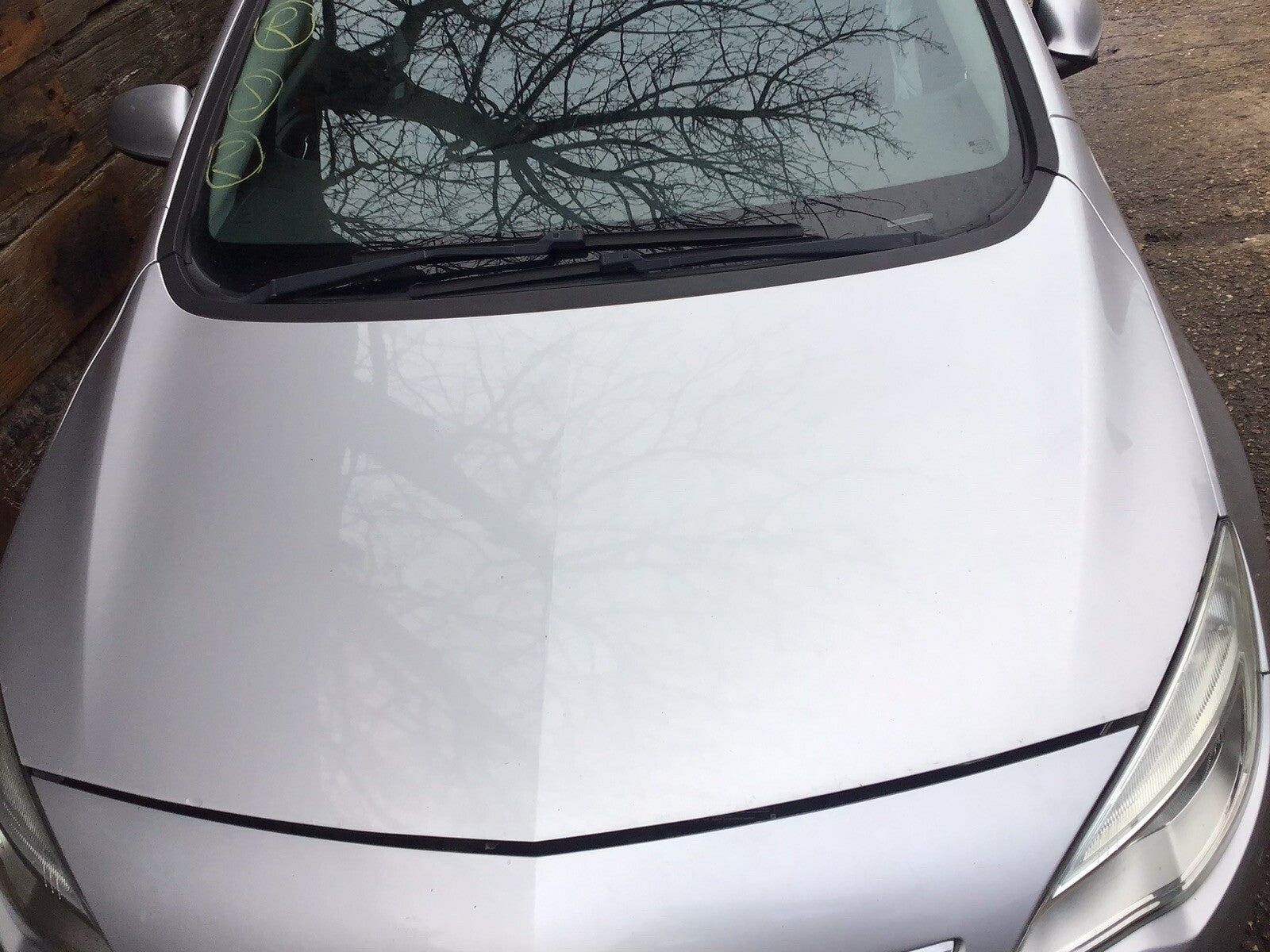 VAUXHALL ASTRA J BONNET IN SILVER METALLIC PAINT CODE GAN 2010-20141