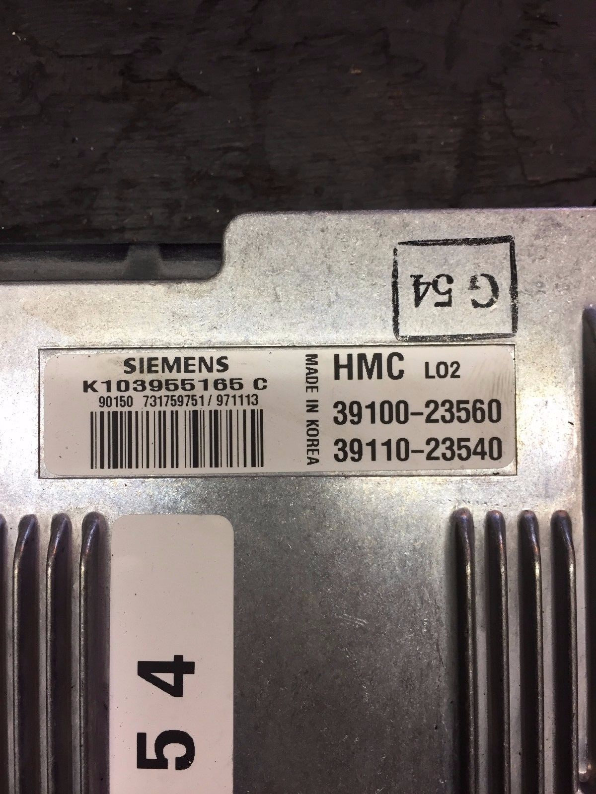 HYUNDAI COUPE ECU SIEMENS K103955165C 29100 23560 39110 235401