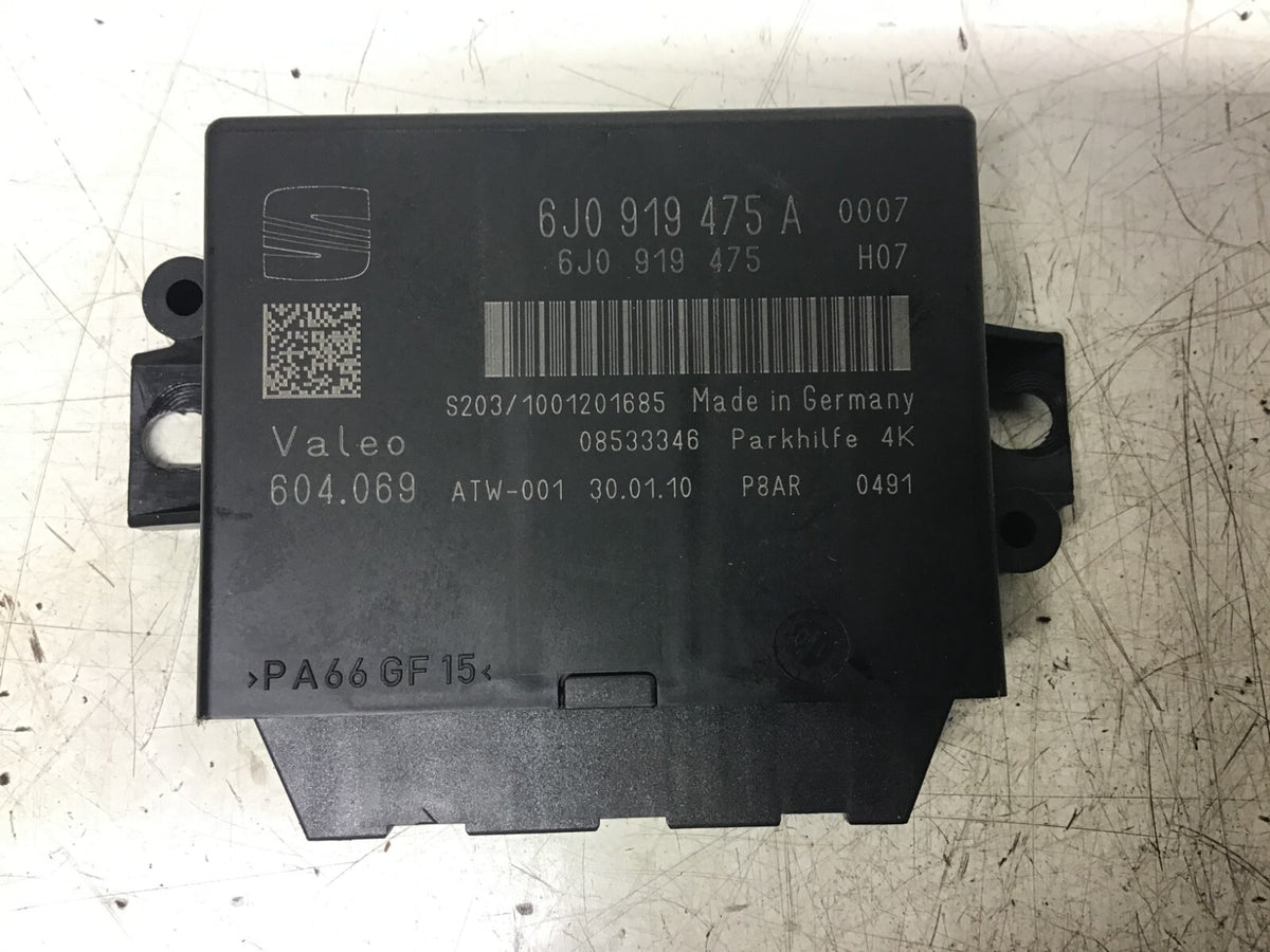 SEAT IBIZA J6 PARKING DISTANCE CONTROL UNIT 6J0919475A 2008 20121