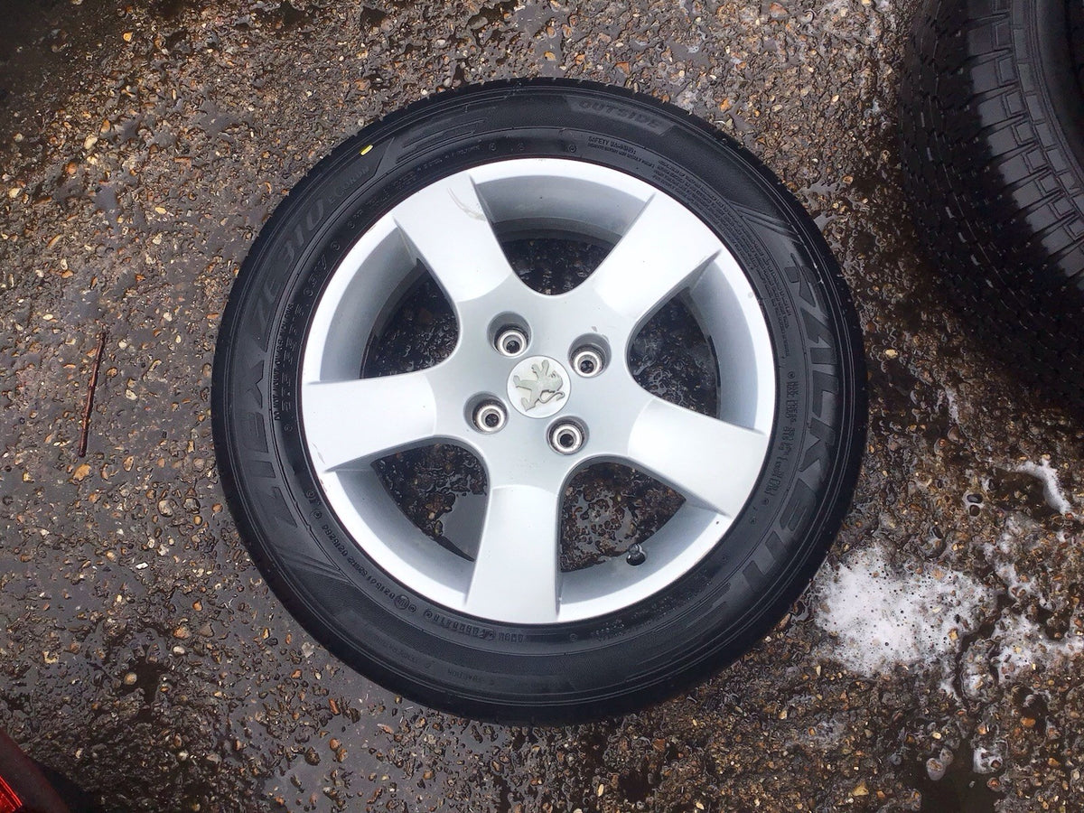PEUGEOT 207 ALLOY WHEEL 15'' 9686100080 TYRE 205X55X15 2006 20122