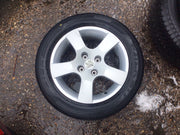 PEUGEOT 207 ALLOY WHEEL 15'' 9686100080 TYRE 205X55X15 2006 20122