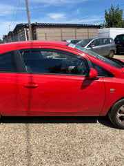 VAUXHALL CORSA E DRIVER'S SIDE O/S DOOR FLAME RED Z547 3 DOOR 2015 20191