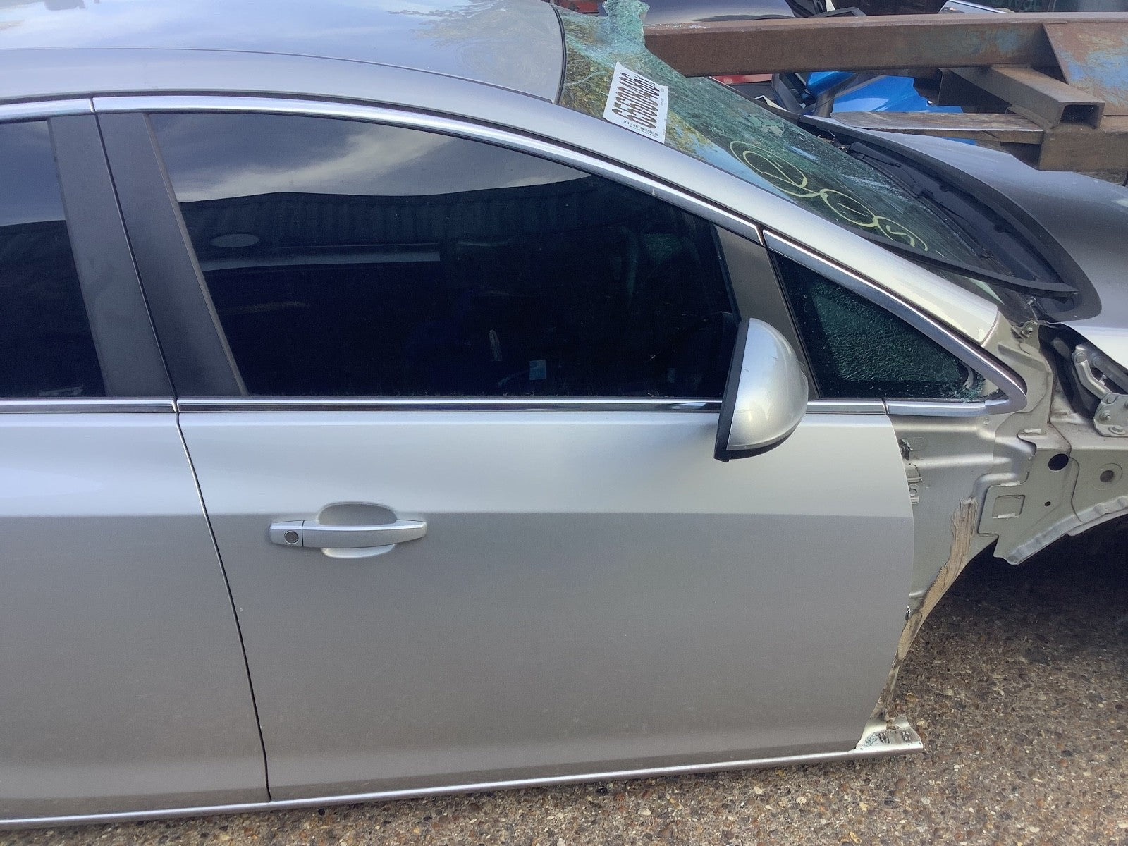 VAUXHALL ASTRA J DRIVER'S SIDE O/S FRONT  DOOR SOVERIGN SILVER Z176 2009 20151