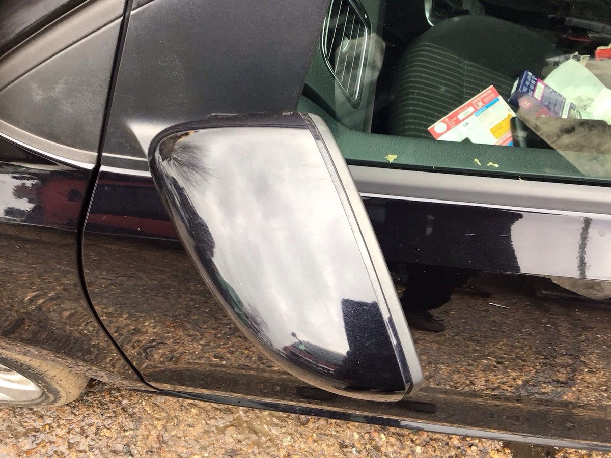 VOLKSWAGEN POLO 6R PASSENGERS SIDE N/S WING MIRROR BLACK PEARL LC9X  2009 20178