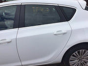 VAUXHALL ASTRA J PASSENGER'S SIDE N/S REAR DOOR SUMMIT WHITE Z40R 2010 20142
