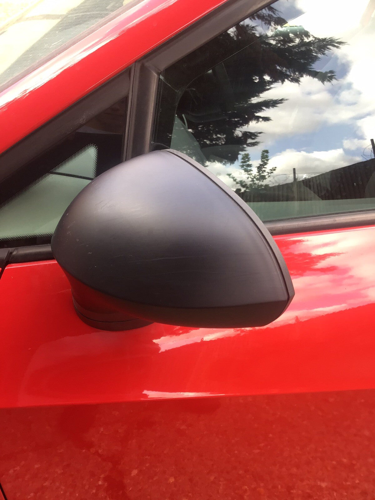 SEAT IBIZA 6J PASSENGER SIDE N/S DOOR MIRROR 3 DOOR1