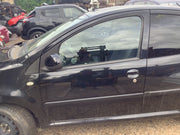 PEUGEOT 107 PASSENGERS SIDE N/S DOOR NOIR CALDERA PAINT CODE EXZ 2005 20144