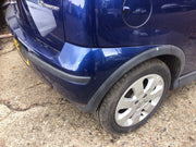 VAUXHALL CORSA C REAR BUMPER IN ULTRABLAU Z21B 2001 200612