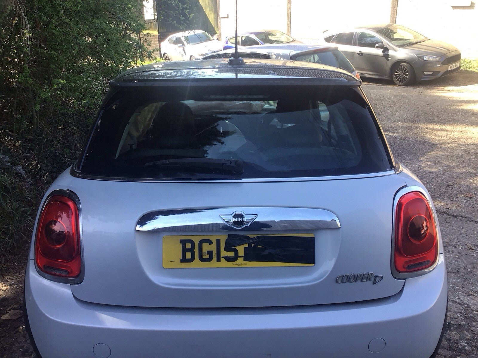BMW MINI F56 TAILGATE WHITE SILVER METALLIC PAINT CODE A62 2014 20180