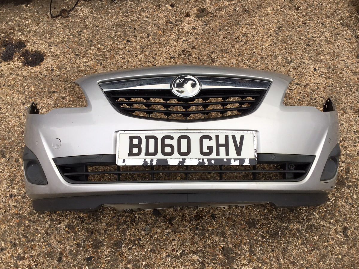 VAUXHALL MERIVA B FRONT BUMPER IN SILVER PAINT CODE Z157 2AU 2010 20173