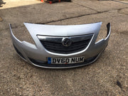 VAUXHALL MERIVA B FRONT BUMPER SILVER DAMAGED 2010 20172