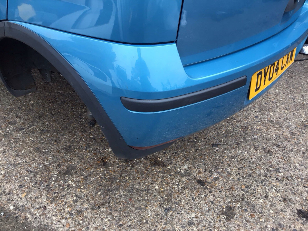 VAUXHALL CORSA C REAR BUMPER LIGHT BLUE METALLIC PAINT CODE Z20N 2001 200612