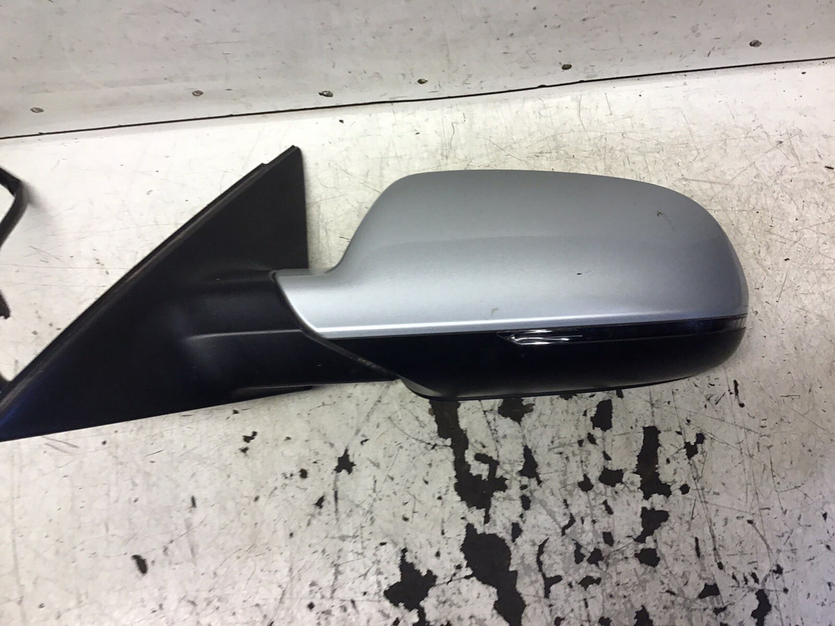 AUDI A4 B8 PASSENGER'S SIDE DOOR MIRROR IN METLLIC ICE SILVER LX7W 2008 20122