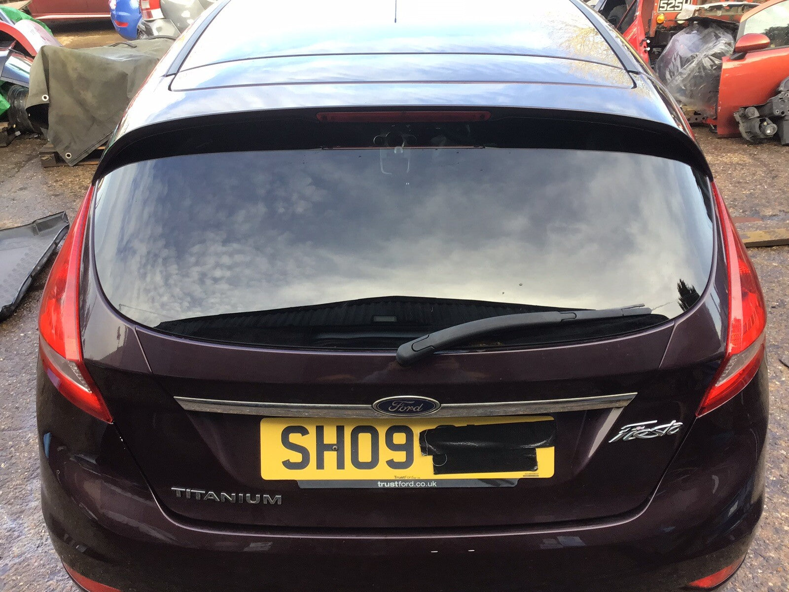 FORD FIESTA MK7  TAILGATE  MORELLO METALLIC 2009 20170
