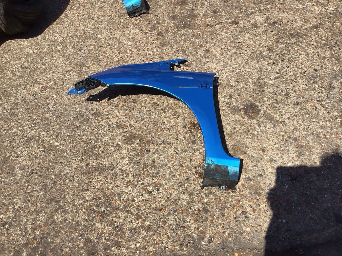 HONDA JAZZ MK3 PASSENGER'S SIDE N/S WING  CERULEAN BLUE BG53M 2009 20140