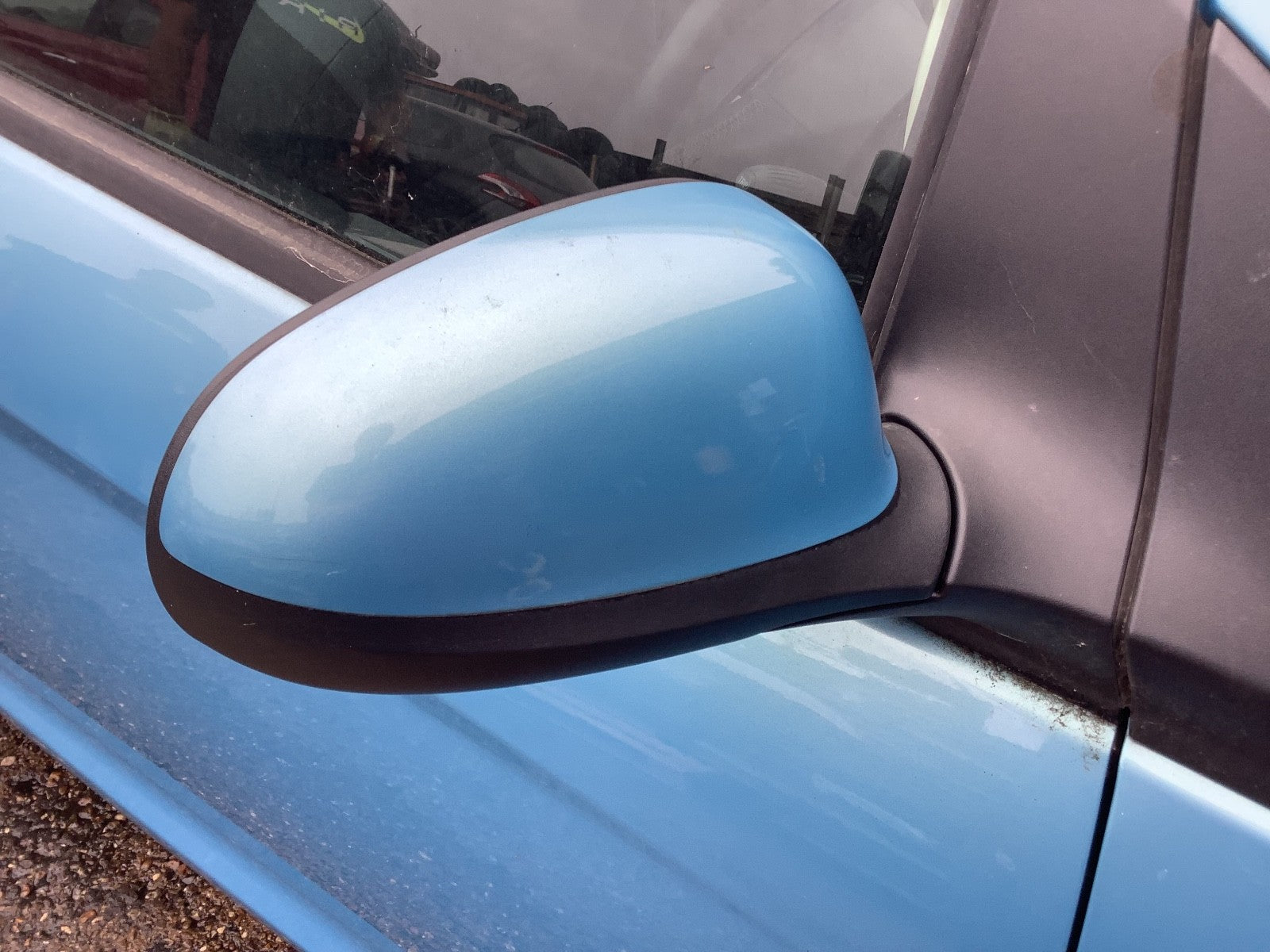 FORD KA DRIVER'S SIDE O/S DOOR MIRROR SCUBA METALLIC 2009 20160