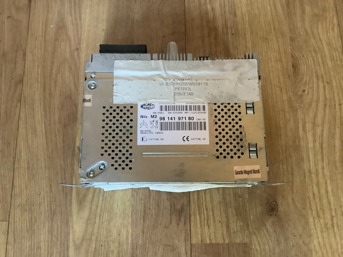 PEUGEOT 208 RADIO CD PLAYER CONTROL UNIT 9814197180 2012 20183