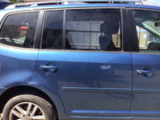 VOLKSWAGEN TOURAN DRIVER'S SIDE O/S REAR DOOR PACIFIC BLUE LA5J  2010 20152