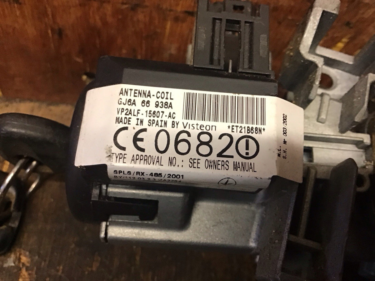 MAZDA 6 IGNITION BARREL LOCK AND KEY GJ6A66938A 2002 20075