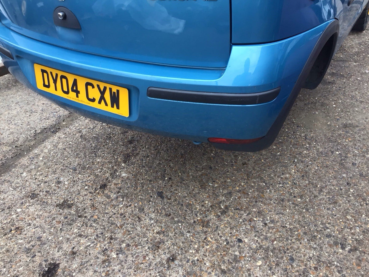 VAUXHALL CORSA C REAR BUMPER LIGHT BLUE METALLIC PAINT CODE Z20N 2001 20063